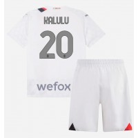 AC Milan Pierre Kalulu #20 Bortatröja Barn 2023-24 Kortärmad (+ Korta byxor)